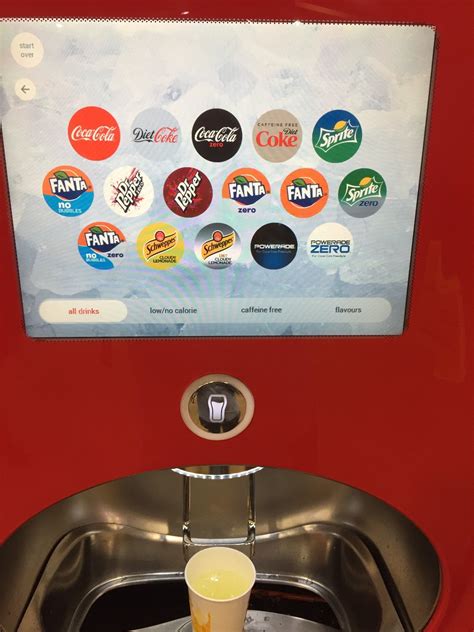 UK Coke Freestyle machine : r/ToFizzOrNotToFizz
