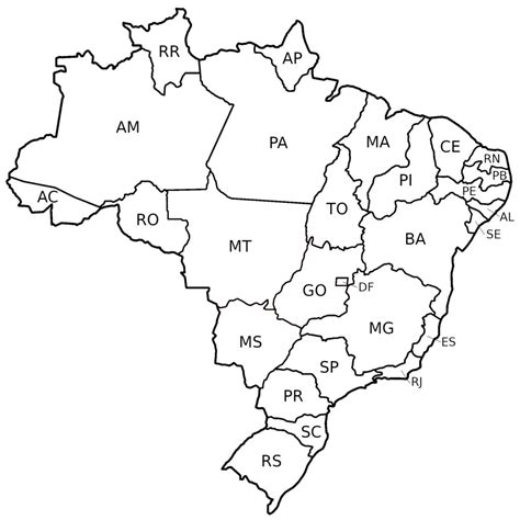 Estados Do Brasil → Capitais Estados Siglas Dados E Mapas