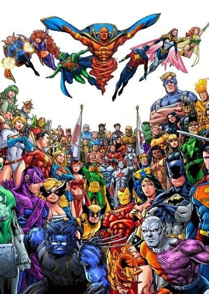 All Superheroes And Villains Dc Marvel And Dark Horse Comics Fan