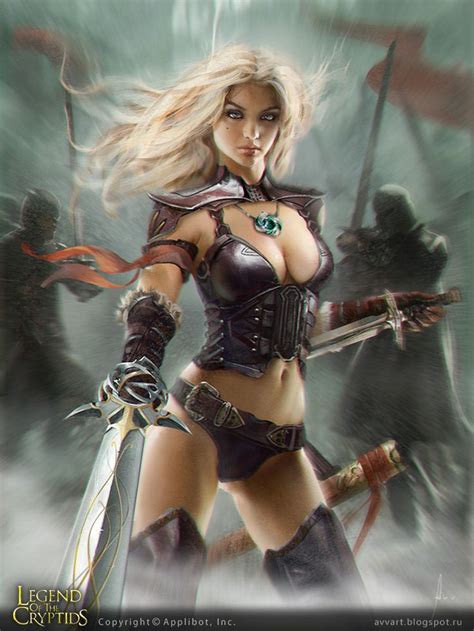 Septunia Aleksei Vinogradov Warrior Woman Fantasy Warrior Fantasy Girl