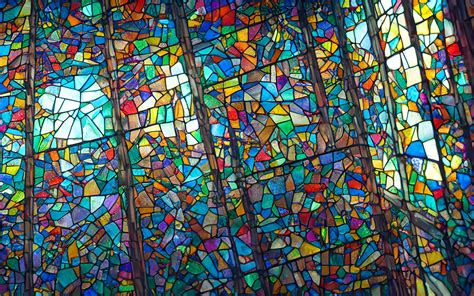 Artstation Stained Glass Window Colorful Mosaic Illustration Artworks