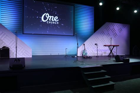 Patterned Walls Church Stage Design Ideas Scenic Sets