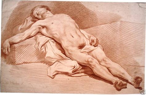 Academic Nudes Of The 19th Century Carle Van Loo 1705 1765 Male