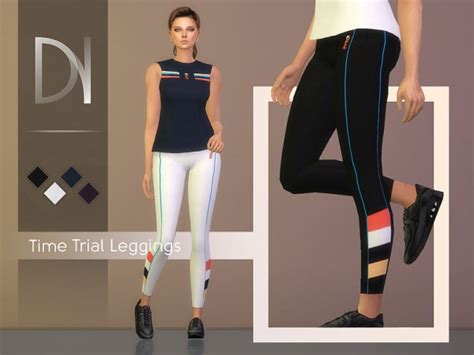 The Sims Resource Time Trial Leggings By Darknightt • Sims 4 Downloads