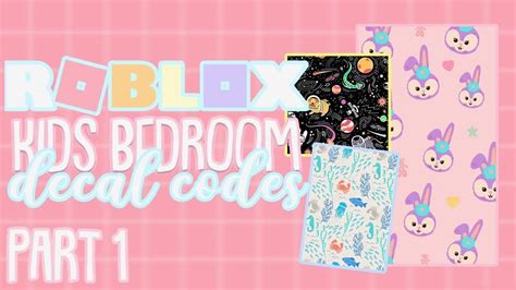 Roblox Bloxburg Kids Bedroom Decal Codes Youtube