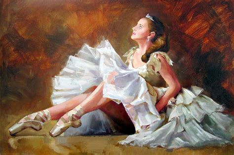 Ballerina Oil Painting By Igor Pautov