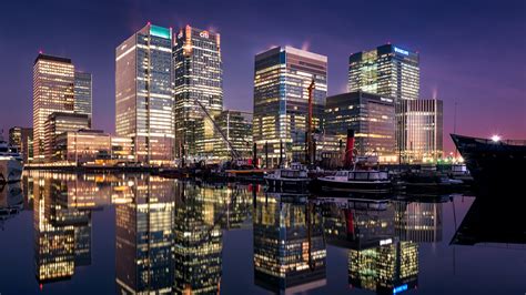 Canary Wharf South Dock London 4k 8k Wallpapers Hd Wallpapers Id 28815