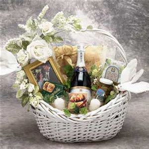 Look no further, this is the best you will find! Wedding Gift Basket | White Wedding Gift Basket at ...