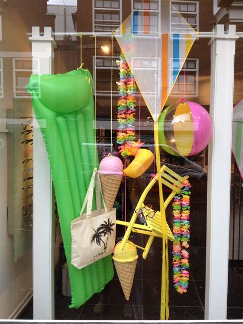 Summer Window Display At Optic Store Styled And Created By Rich Art