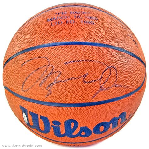Michael Jordan Autographed Basketball Im Back Limited 1995 Uda