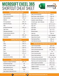 Excel Shortcuts Cheat Sheet Arrowloki