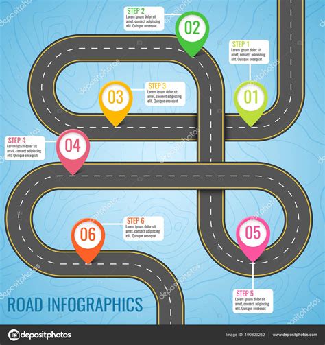 Blank Road Map Template Sample Professional Template