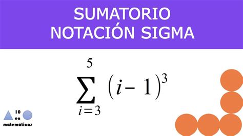 Sumatorio O Notación Sigma Ejemplo 5 Curso Parte 6 Youtube