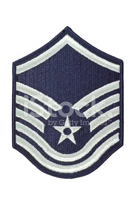 United States Air Force Master Sergeant Rank Patch Stock Photo