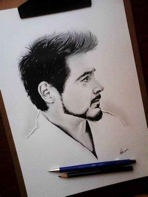 Would you like to change the currency to euros (€)? Robert Downey jr by HM | Marvel drawings, Iron man drawing, Sketches