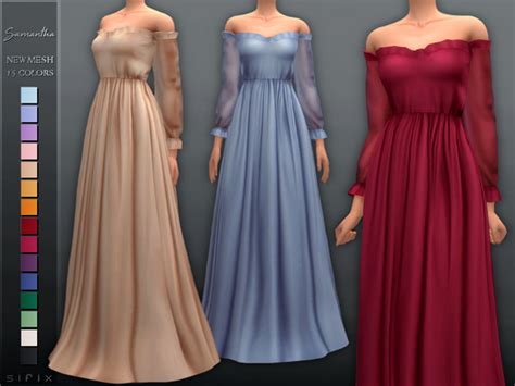 Samantha Dress By Sifix At Tsr Sims 4 Updates