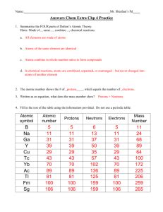 This tutorial will show how to calculate the atomic mass using three different methods, depending on your situation. Average Atomic Mass Worksheet