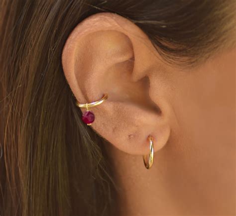 Conch Hoop Gold Conch Earring Hoop Conch Piercing Conch Etsy
