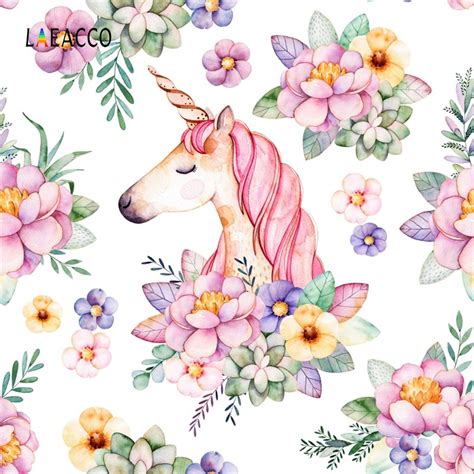 There are so many colors you can use when you go about enchanted forests are still the most likely places to stumble upon this magical creature. Laeacco Pink Flowers Unicorn Pattern Baby Newborn ...
