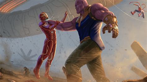 1920x1080 Thanos Iron Man Avengers Infinity War 2018