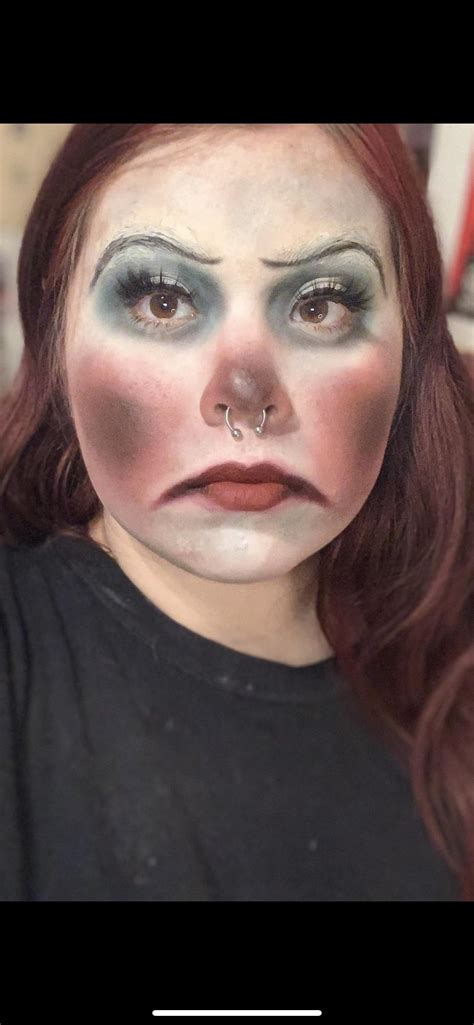 Sad Clown Makeup I Did Heavily Inspired By Makeupmouse