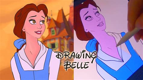 Disney Belle Drawing Using Procreate Youtube