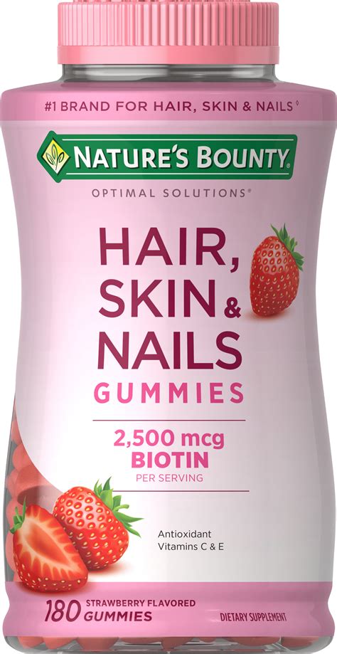 Buy Natures Bounty Hair Skin And Nails Vitamins With Biotin 180ct