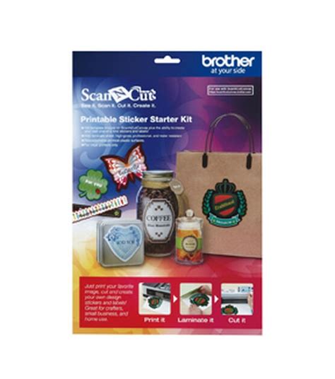 Brother Scanncut Printable Sticker Starter Kit Joann