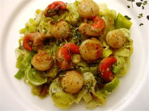 Recette de Saint- Jacques aux poireaux la meilleure recette