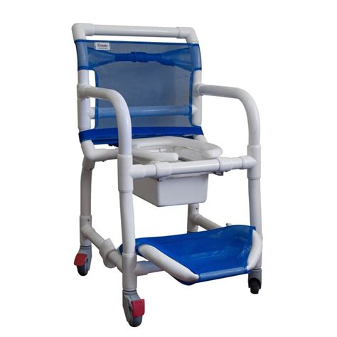 Cadeira de Banho Higiênica em PVC com Braços Escamoteáveis Carci - Ortoponto