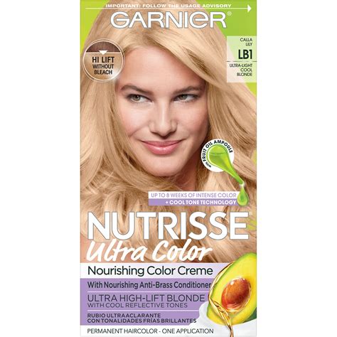 Buy Garnier Hair Color Sse Ultra Color Nourishing Creme Lb1 Ultra Light Cool Blonde Calla Lily