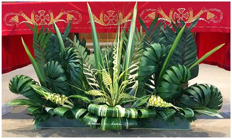 My Palm Weaving Arrangement For Palm Sunday 2017 St Dunstan Church