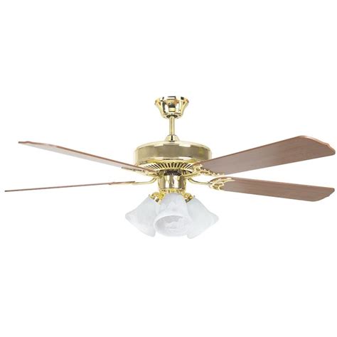 Concord Heritage Home 52 In Polished Brass Indoor Ceiling Fan With