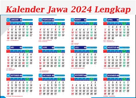 Kalender Jawa Januari Sampai Desember Lengkap Weton Untuk