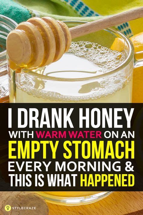 what are the benefits of drinking honey with warm water honey and warm water honey water