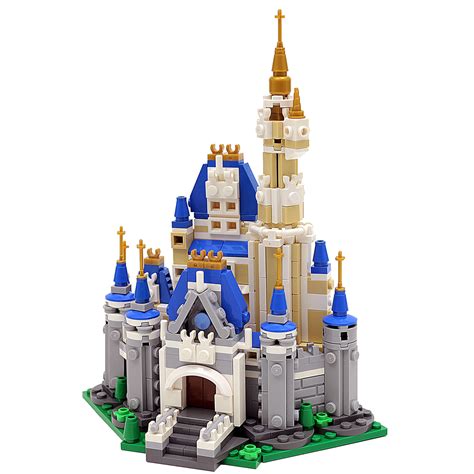 Mini Custom Lego Disney Cinderellas Castle Instructions Parts List