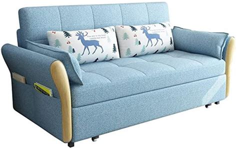 Cushions and backrest give you greater comfort. WANGLX Couch Bed Futon Sofa Bed Nordic High-end Folding ...