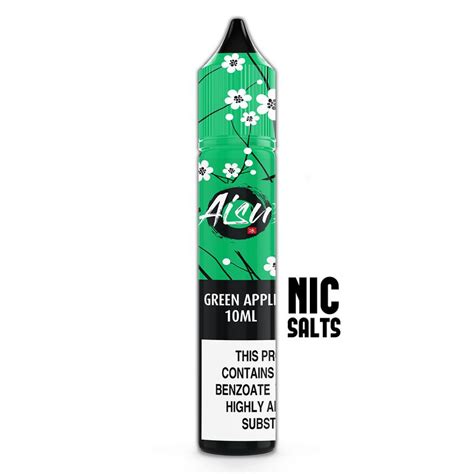 It's much more highly concentrated (in both flavour and caffeine) than regular. Green Apple Nic Salt By Aisu - Custom Vapes UK