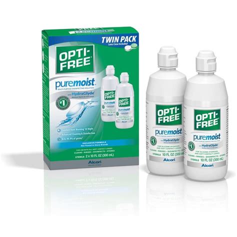 Opti Free Puremoist Multi Purpose Disinfecting Solution Twin Pack 20