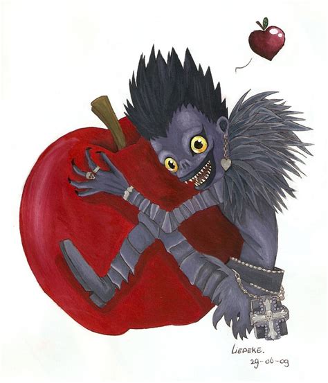 Ryuk Loves Apples By Liedeke On Deviantart