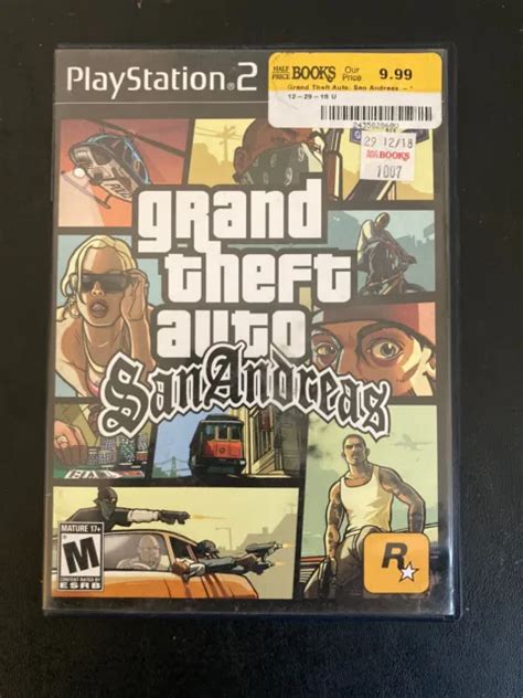 Grand Theft Auto San Andreas Playstation 2 Ps2 Gta Black Label No Map