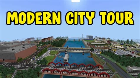 Liberty Borough Minecraft Modern City Tour 2 Youtube