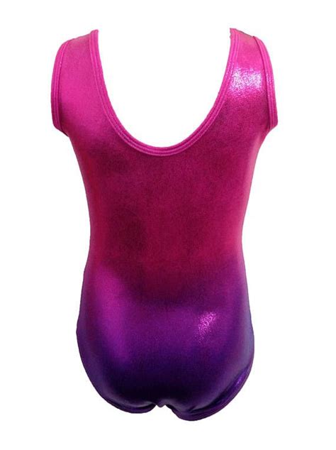straberry flurry ombre gymnastics leotards for girls and youth etsy girls gymnastics