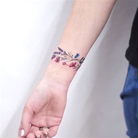 Flower Bracelet By Lenafedchenko · Moscow 🇷🇺 Small Tattoos Arm
