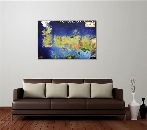 Best Print Store Game Of Thrones Westeros The Known World Map