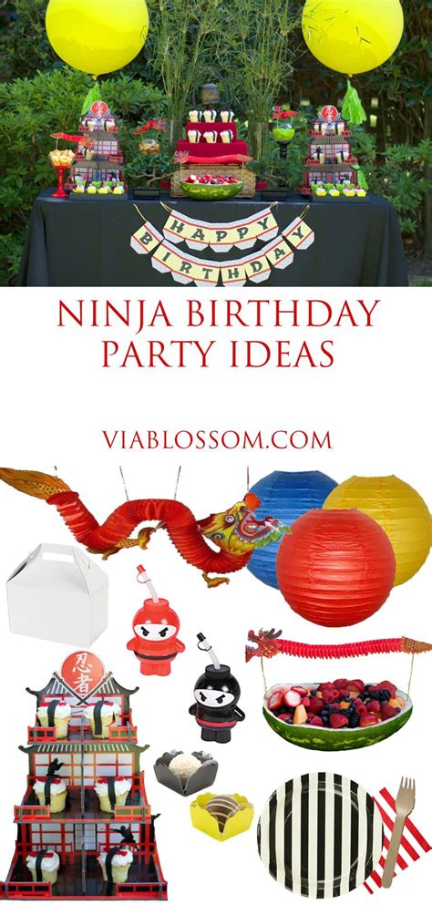 Ninja Birthday Party Via Blossom Ninja Birthday Parties Ninja