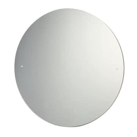 40cm Diameter Circular Bathroom Mirror With Drilled Holes And Chrome Cap