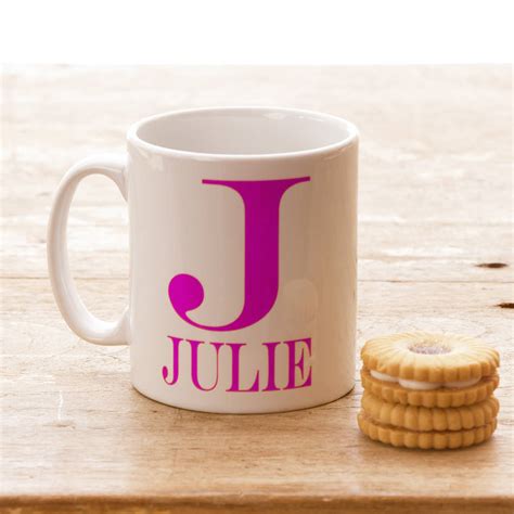 Personalised Colour Initial Mug By Snapdragon Notonthehighstreet Com