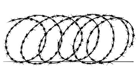 Barbed Wire Black Creative Wire Drawing Wire Sketch Wire Mesh Png
