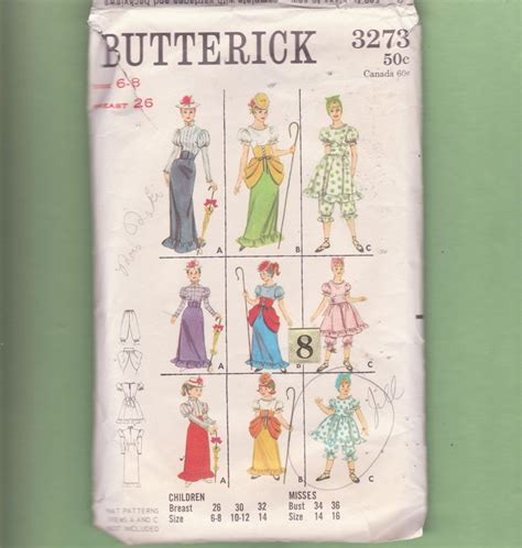 1960 s mary poppins bo peep butterick 3273 girl s little bo peep victorian bustle waist cinch